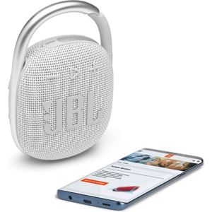 JBL CLIP 4 biely - Bluetooth reproduktor