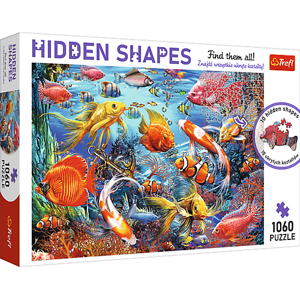 Trefl Trefl Puzzle 1000 Hidden Shapes - Život pod vodou 10676