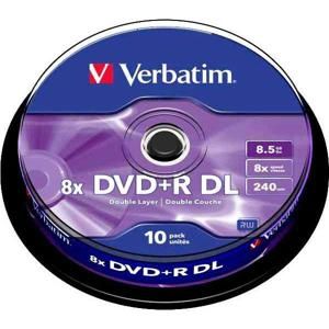 Verbatim DVD+R Dual Layer 10ks, 8.5GB 8x - DVD disk