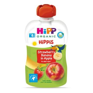 HiPP HiPPiS BIO Jablko, banán, jahoda 100 g 4m+ AL8521-02-U