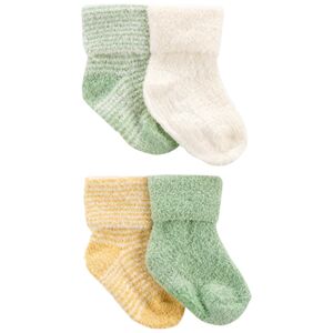 CARTER'S Ponožky Stripes Yellow neutrál LBB 4ks 0-3m 1L765310_0-3