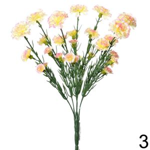 Kytica karafiát žlto-ružová 43cm 208268ZLR - Umelé kvety