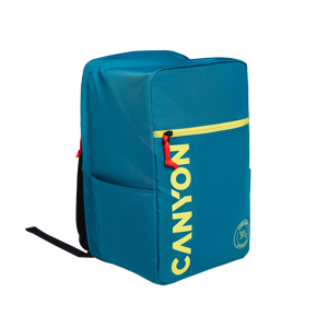 Canyon CSZ-02 modro-žltý CNS-CSZ02DGN01 - Príručný batoh pre nízkonákladové letecké spoločnosti s priečinkom pre notebook 15.6"