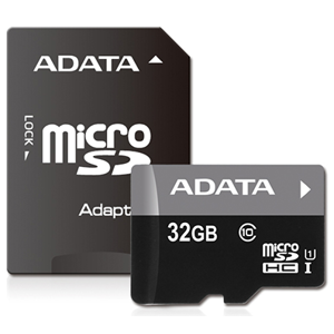 ADATA Premier MicroSDHC 32GB UHS-I Class 10 AUSDH32GUICL10-RA1 - Pamäťová karta + adaptér