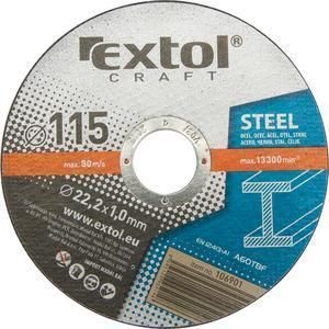 EXTOL 106901 Kotúč rezný na kov 115x1,0x22 mm