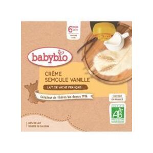 BABYBIO Kapsička krém, vanilka, krupička 4x 85 g 54081