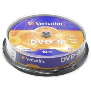 Verbatim DVD-R 10ks, 4.7GB 16x 43523