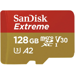 SanDisk Extreme MicroSDXC 128GB A2 C10 V30 UHS-I U3 (r170/w80) 214510 - Pamäťová karta + adaptér
