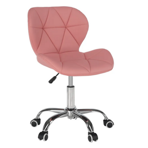 ARGUS NEW RU 0000299512 - Kancelárska stolička, ružová/chróm