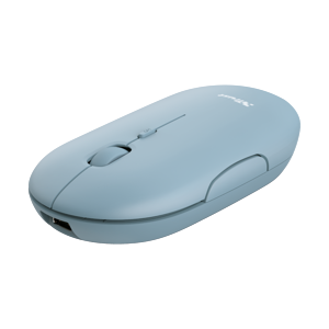 Trust Puck Rechargeable Bluetooth Wireless Mouse - blue - Wireless optická myš