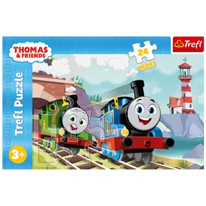 Trefl Trefl Puzzle 24 Maxi - Tom a Percy na koľajniciach / Thomas and Friends 14354