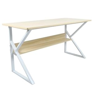 TARCAL 100 DB/BI 0000277515 - Písací stôl s policou, dub prírodný/biela