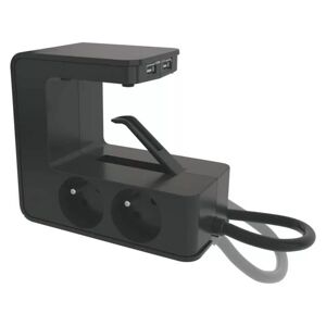 Legrand 4 zásuvky 1.5m s USB čierna L050412 - Predlžovací kábel
