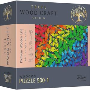 Trefl Trefl Drevené puzzle 501 - Dúhové motýle 20159