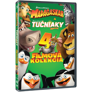 Madagaskar 1.-3. + Tučniaky z Madagaskaru (SK) (4DVD) U00882 - DVD kolekcia
