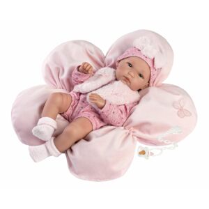 Llorens Llorens 63592 NEW BORN DIEVČATKO- realistická bábika bábätko s celovinylovým telom - 35 cm MA4-63592