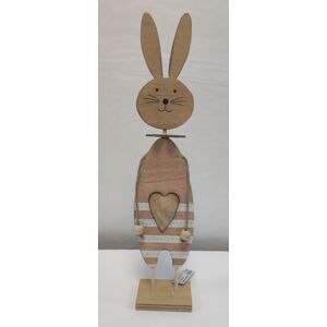 Zajac pásik drevo 39x8x6cm 9000528 - Dekorácia