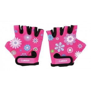 Globber Globber Toddler detské ochranné rukavičky XS -flowers pink 528-110