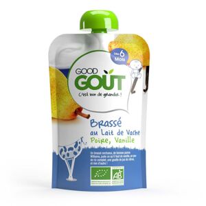 GOOD GOUT BIO Jogurt, hruška a vanilka 90 g – ovocný príkrm 27593