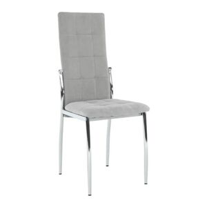 ADORA NEW SI 0000205610 - stolička jedálenska sivá/chróm, max 110kg