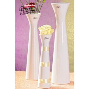 Paramit 11070-34W - Váza SISI biela 34cm