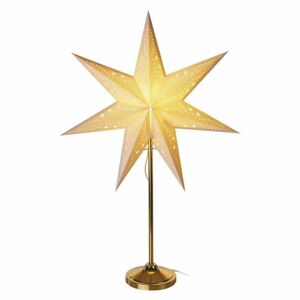 Emos LED hviezda papierová so zlatým stojanom zlatá 45cm, vnútorná DCAZ15 - Vianočná dekorácia