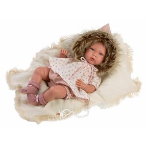 Llorens Llorens 74022 NEW BORN - realistická bábika bábätko so zvukmi a mäkkým látkovým telom - 42 MA4-74022