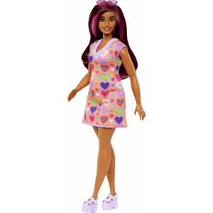 Mattel Mattel Barbie modelka  - Šaty so sladkými srdiečkami 25HJT04