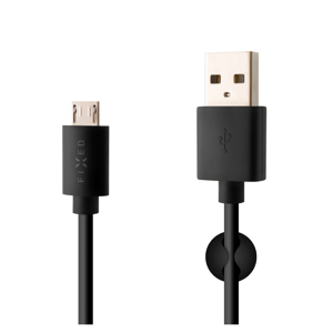 FIXED kábel micro USB 1m 2.4A čierny FIXD-UM-BK