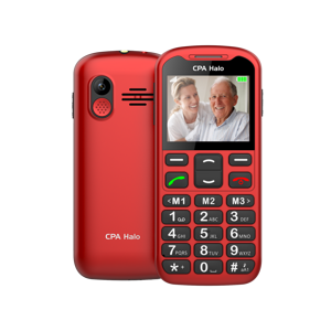 CPA HALO 19 červený TELMY1019RE - Mobilný telefón s nabíjacím stojanom
