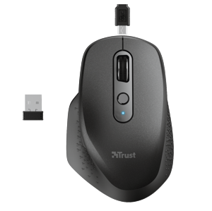 Trust Ozaa Rechargeable Wireless Mouse - black - Wireless optická myš