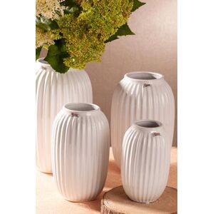 Paramit 13042-24W - Váza Vrúbkovaná biela 24cm