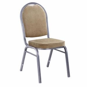 JEFF 2 NEW BE - Stohovateľná stolička béžová/sivý rám