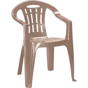 CURVER® MALLORCA CA 802391 - stolička bez podušky, cappuccinová, plastová, max 100kg