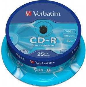 Verbatim CD-R 25ks, 700MB 52x 43432
