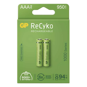 GP ReCyko HR03 (AAA) 950mAh 2ks - Nabíjacie batérie