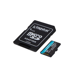 Kingston Canvas Go Plus MicroSDXC 512GB class 10 (r170MB,w90MB) - Pamäťová karta + adaptér