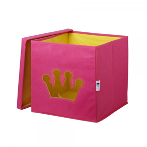LOVE IT STORE IT Úložný box na hračky s krytom a okienkom - koruna LI-750008 - Box na hračky
