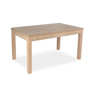 RAVENA 140R H36 BI - Stôl 140 x 85+ (50), plát lamino 36 mm, biely
