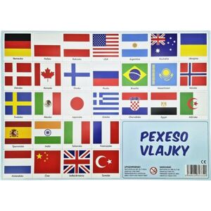 Wiky Pexeso štátne vlajky 32 dvojic 993320