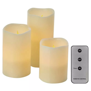 Emos LED dekorácia – 3x vosková sviečka, 3x 3x AAA, vnútorná, vintage, ovládač - LED sviečky