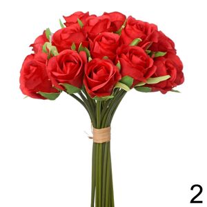 Kytica ruža ČERVENÁ 30cm 222676C - Umelé kvety