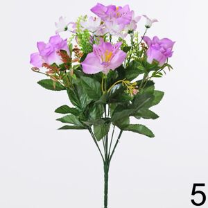 Kytica ruža + ľalia 43cm FIALOVÁ 1001437F - Umelé kvety