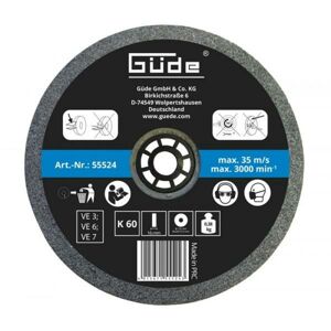 GUDE - Brúsny kotúč 125x16x20 mm K60