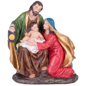 Strend Pro 8091417 - Dekorácia MagicHome Vianoce, Svätá rodinka, polyresin, 12,5 cm