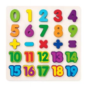 Woody Woody Puzzle - číslice masívne na doske OLP102190069