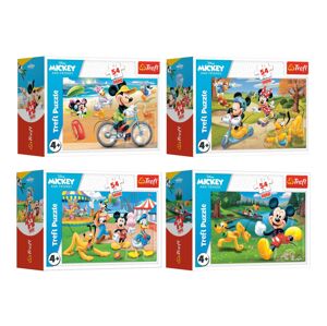 Trefl Trefl Mini puzzle 54 dielikov Mickey Mouse Disney/ Deň s priateľmi 4 druhy 54190