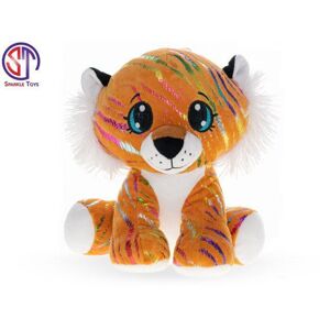 MIKRO -  Tiger Star Sparkle plyšový oranžový 37cm sediaci 0m+ 93973 - plyšová hračka