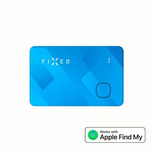 FIXED Tag Card s podporou Find My, bezdrôtové nabíjanie, modrý FIXTAG-CARD-BL - Smart tracker