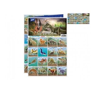 Teddies Pexeso papierové Dinosaury spoločenská hra 32 obrázkových dvojíc 88600903